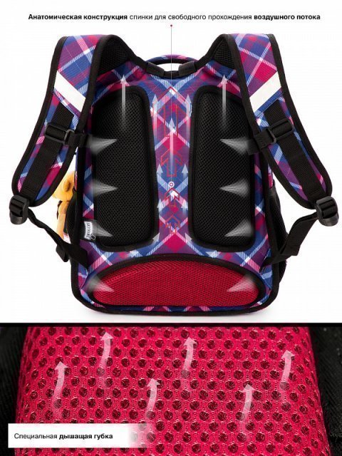 Фиолетовый рюкзак SkyName (SkyName) - артикул: 0К-00050820 - ракурс 3