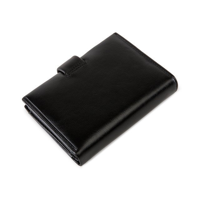 Чёрный бумажник Angelo Bianco (Анджело Бьянко) - артикул: 0К-00054229 - ракурс 1