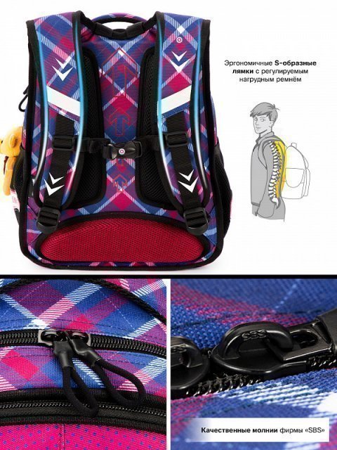 Фиолетовый рюкзак SkyName (SkyName) - артикул: 0К-00050820 - ракурс 7