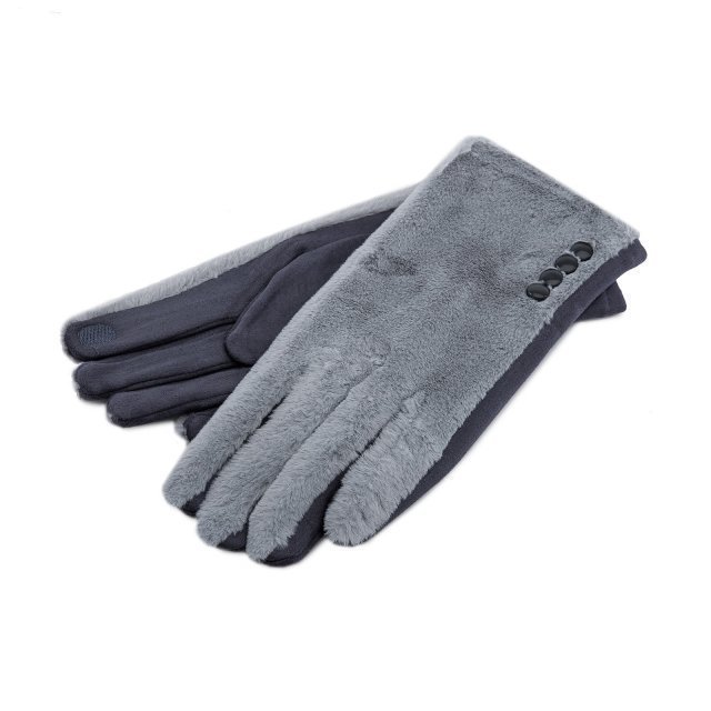 Темно-серые перчатки Angelo Bianco - 399.00 руб