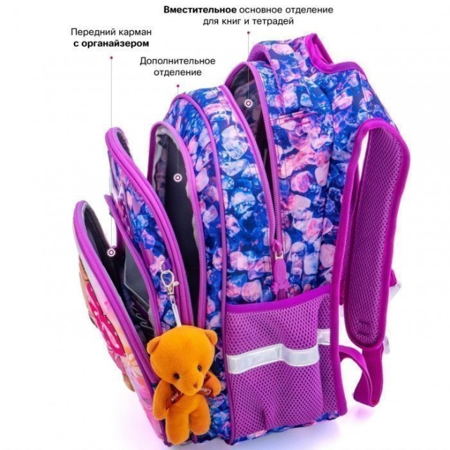 Фиолетовый рюкзак SkyName (SkyName) - артикул: 0К-00030129 - ракурс 3