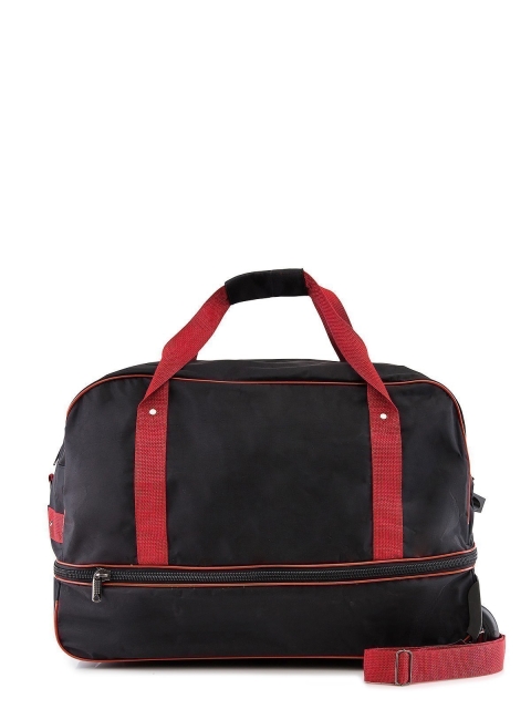 Чёрно-красная сумка на колёсах Lbags (Эльбэгс) - артикул: 0К-00043696 - ракурс 3