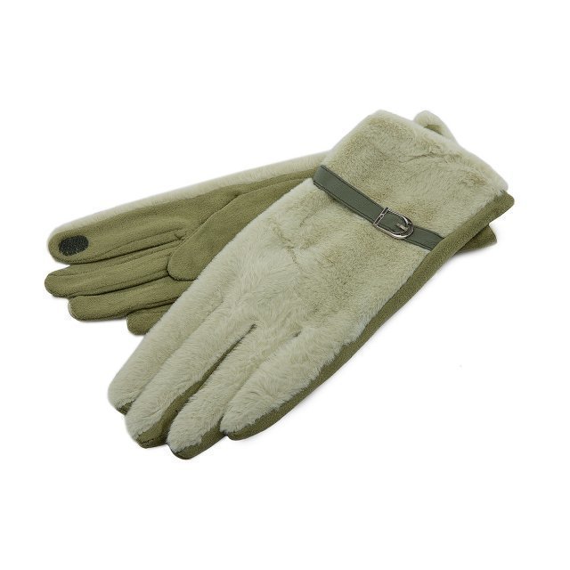 Светло-зеленые перчатки Angelo Bianco - 399.00 руб