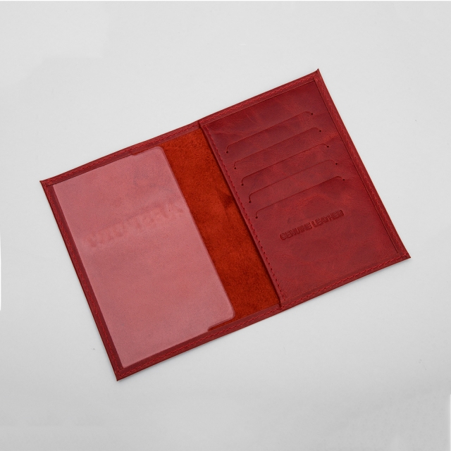 Красная обложка для документов Angelo Bianco (Анджело Бьянко) - артикул: 0К-00057774 - ракурс 1