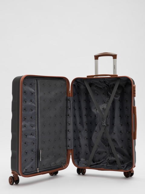 Чёрный чемодан Verano (Verano) - артикул: 0К-00055417 - ракурс 3