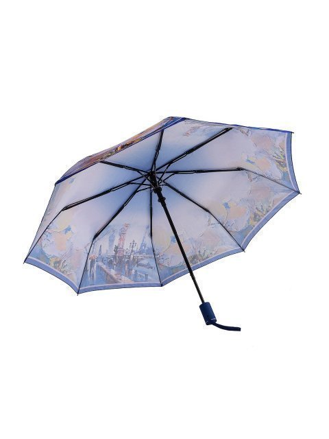 Голубой зонт полуавтомат DINIYA (DINIYA) - артикул: 0К-00052511 - ракурс 3