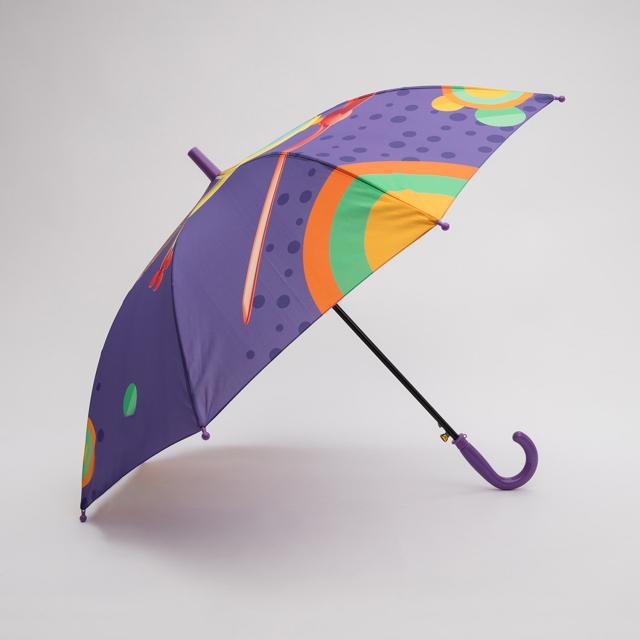 Фиолетовый зонт DINIYA (DINIYA) - артикул: 0К-00059689 - ракурс 2