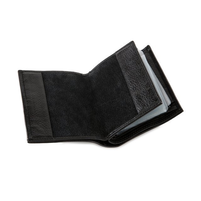Чёрный бумажник Angelo Bianco (Анджело Бьянко) - артикул: 0К-00054229 - ракурс 4