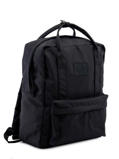 Чёрный рюкзак NaVibe (NaVibe) - артикул: V01M-02 001 01 - ракурс 1