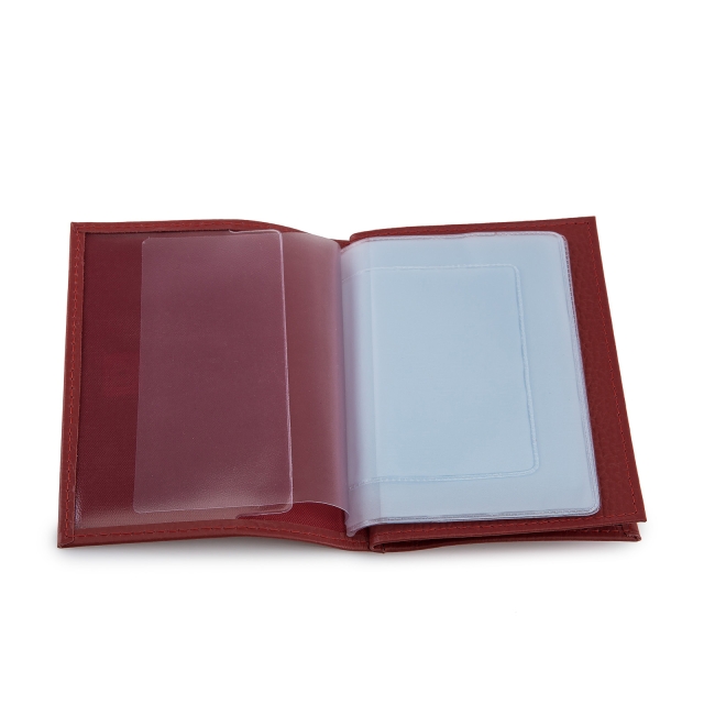Красная обложка для документов Кайман (Кайман) - артикул: 0К-00051142 - ракурс 2