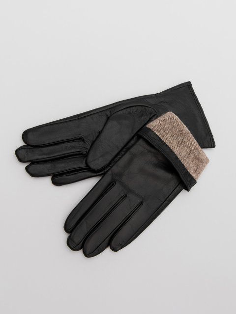 Чёрные перчатки S.Style (S.Style) - артикул: 0К-00064365 - ракурс 1