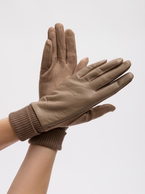Темно-бежевые перчатки Angelo Bianco. Вид 2.