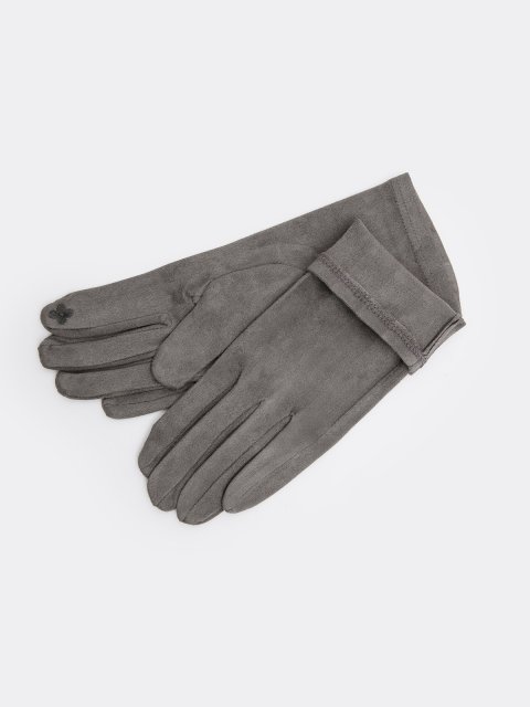 Серые перчатки Angelo Bianco (Анджело Бьянко) - артикул: 0К-00073195 - ракурс 1