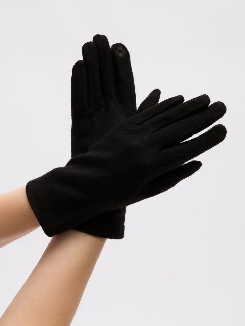 Чёрные перчатки Angelo Bianco (Анджело Бьянко) - артикул: 0К-00073084 - ракурс 2