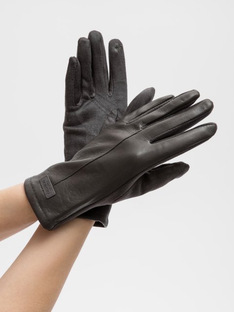 Темно-серые перчатки Angelo Bianco (Анджело Бьянко) - артикул: 0К-00073182 - ракурс 2