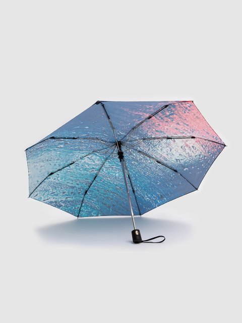 Бирюзовый зонт автоматический Steki Ame (Steki Ame) - артикул: 0К-00073302 - ракурс 3