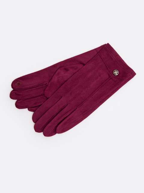 Бордовые перчатки Angelo Bianco - 799.00 руб