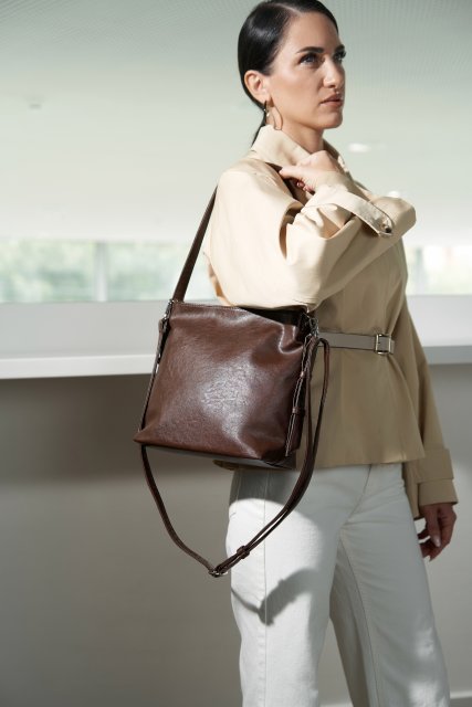 Темно-коричневый кросс-боди S.Lavia (Славия) - артикул: 1547 207 12 - ракурс 1