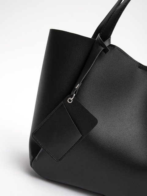 Чёрный шоппер S.Lavia (Славия) - артикул: 1558 153 01 - ракурс 4