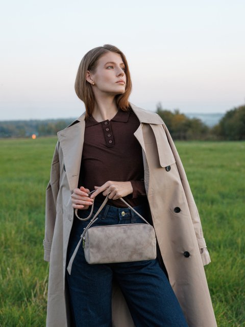 Серо-коричневый кросс-боди S.Lavia (Славия) - артикул: 1569 6608 52 - ракурс 1