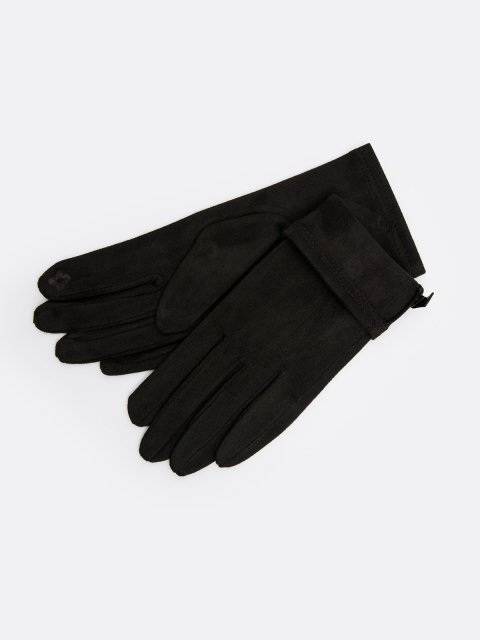 Чёрные перчатки Angelo Bianco (Анджело Бьянко) - артикул: 0К-00073198 - ракурс 1