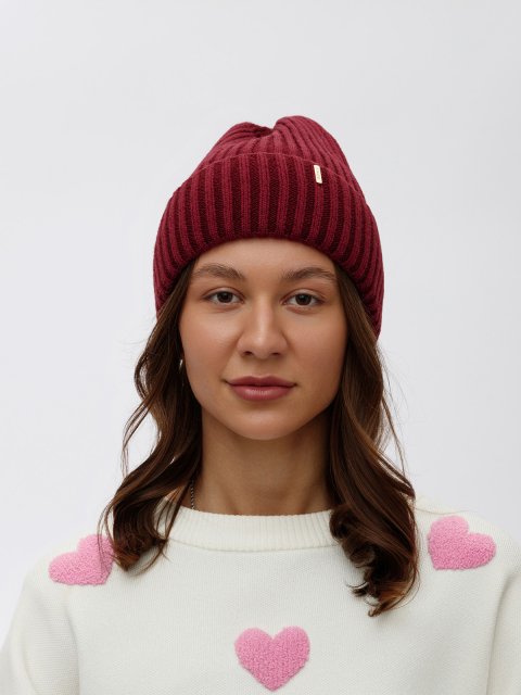 Бордовая шапка ADEL (ADEL) - артикул: 0К-00072842 - ракурс 1