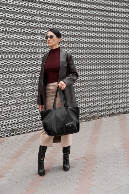 Чёрный шоппер S.Lavia (Славия) - артикул: 1555 103 01 - ракурс 1