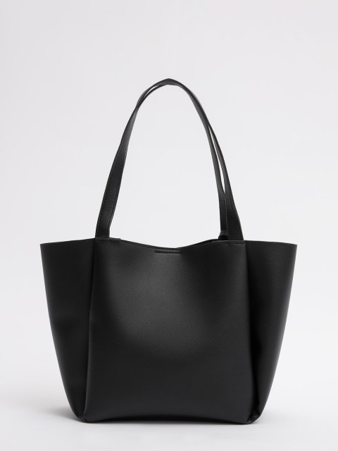 Чёрный шоппер S.Lavia (Славия) - артикул: 1558 153 01 - ракурс 2