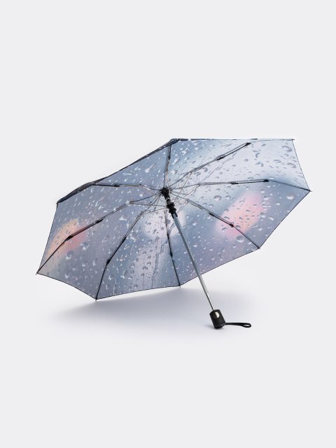 Темно-синий зонт автоматический Steki Ame (Steki Ame) - артикул: 0К-00073303 - ракурс 3