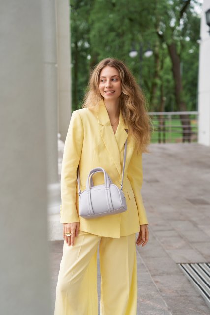 Светло-розовый саквояж David Jones (Дэвид Джонс) - артикул: 0К-00071086 - ракурс 1