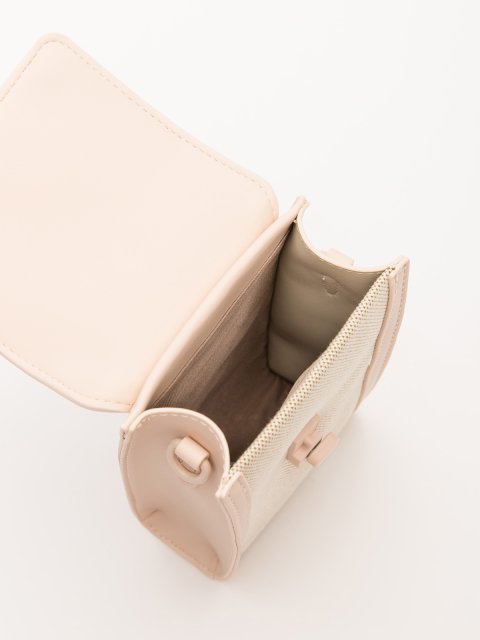 Бежево-розовый кросс-боди David Jones (Дэвид Джонс) - артикул: 0К-00071042 - ракурс 4