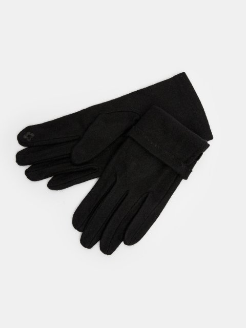Чёрные перчатки Angelo Bianco (Анджело Бьянко) - артикул: 0К-00073084 - ракурс 1