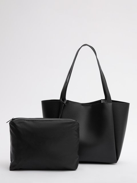 Чёрный шоппер S.Lavia (Славия) - артикул: 1558 153 01 - ракурс 3