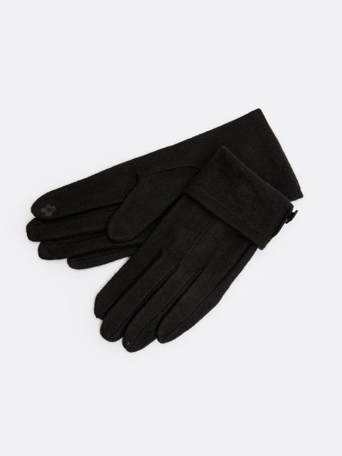 Чёрные перчатки Angelo Bianco (Анджело Бьянко) - артикул: 0К-00073224 - ракурс 1