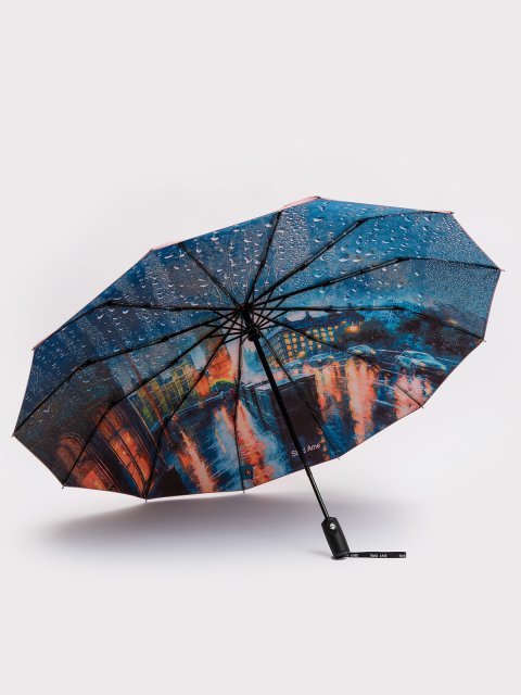 Розовый зонт автоматический Steki Ame (Steki Ame) - артикул: 0К-00073304 - ракурс 3