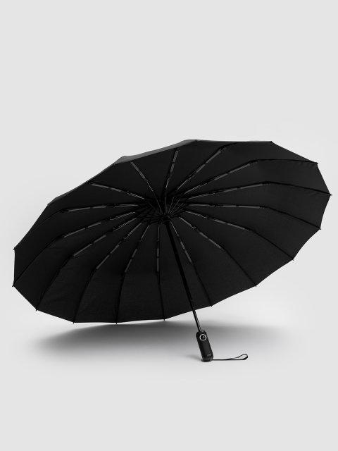 Чёрный зонт автоматический Steki Ame (Steki Ame) - артикул: 0К-00073287 - ракурс 3