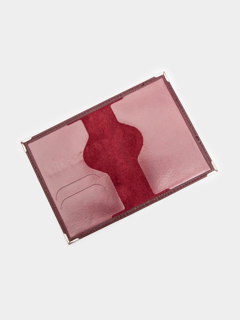 Бордовая обложка для документов Angelo Bianco (Анджело Бьянко) - артикул: 0К-00046290 - ракурс 1