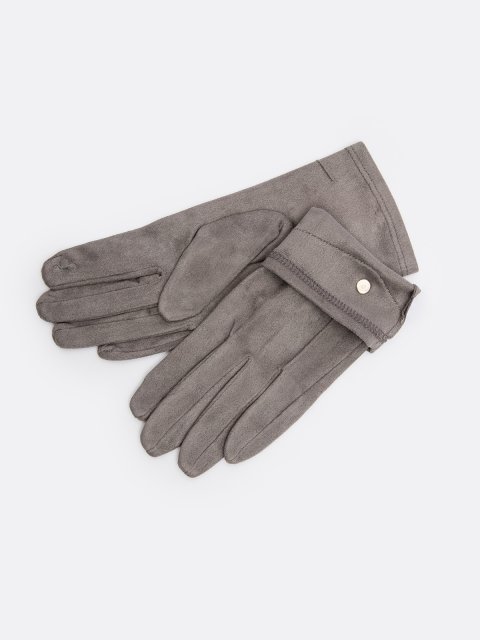 Серые перчатки Angelo Bianco (Анджело Бьянко) - артикул: 0К-00073205 - ракурс 1