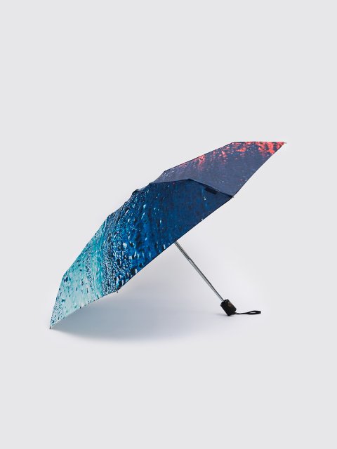 Бирюзовый зонт автоматический Steki Ame (Steki Ame) - артикул: 0К-00073302 - ракурс 2