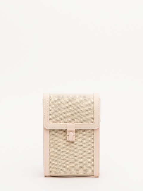 Бежево-розовый кросс-боди David Jones (Дэвид Джонс) - артикул: 0К-00071042 - ракурс 2