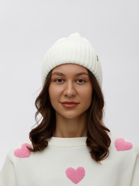 Белая шапка ADEL (ADEL) - артикул: 0К-00069010 - ракурс 1