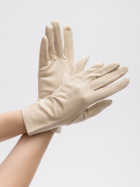 Бежевые перчатки Angelo Bianco (Анджело Бьянко) - артикул: 0К-00073197 - ракурс 2