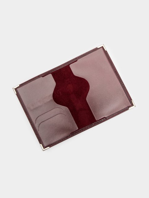 Бордовая обложка для документов Angelo Bianco (Анджело Бьянко) - артикул: 0К-00072824 - ракурс 1