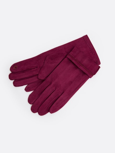 Бордовые перчатки Angelo Bianco (Анджело Бьянко) - артикул: 0К-00073176 - ракурс 1