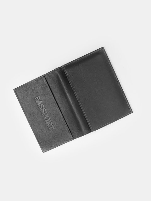 Серо-голубая обложка для документов Angelo Bianco (Анджело Бьянко) - артикул: 0К-00074778 - ракурс 2