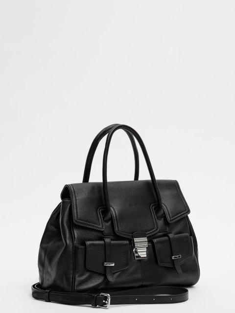 Чёрный сэтчел Polina - 11550.00 руб