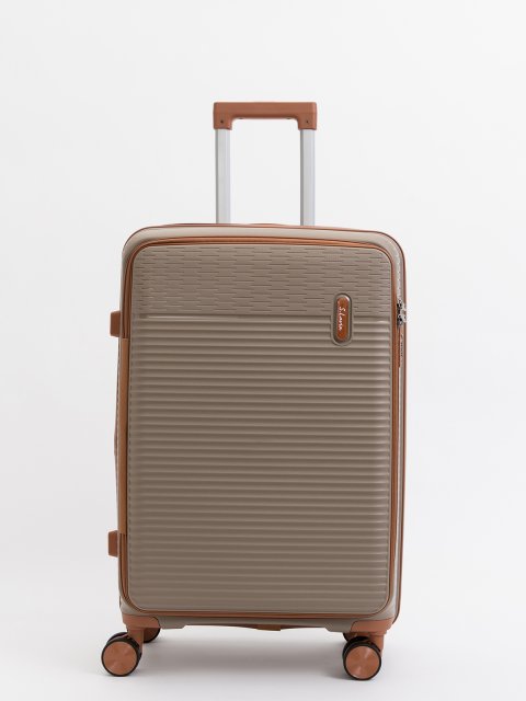 Темно-бежевый чемодан S.Lavia (Славия) - артикул: 0К-00075366 - ракурс 1