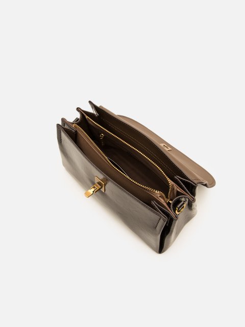 Темно-коричневый кросс-боди Royal cuir (Royal cuir) - артикул: 0К-00080255 - ракурс 3