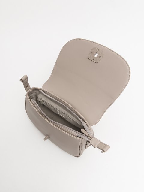 Темно-бежевый кросс-боди David Jones (Дэвид Джонс) - артикул: 0К-00077140 - ракурс 3