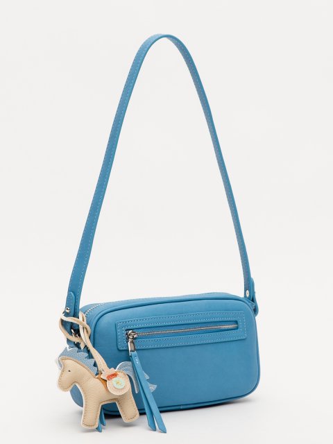 Голубой кросс-боди Royal cuir (Royal cuir) - артикул: 0К-00078045 - ракурс 2